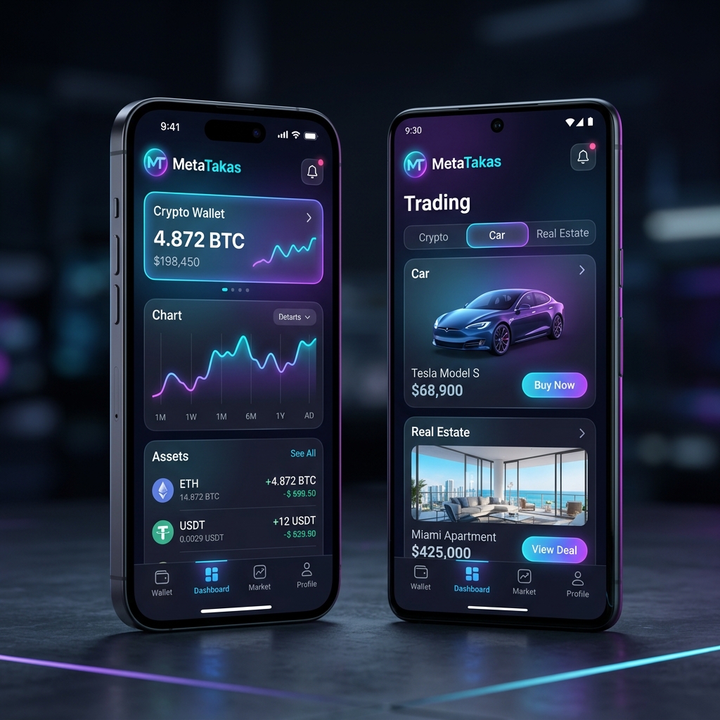 MetaTakas App Mockup